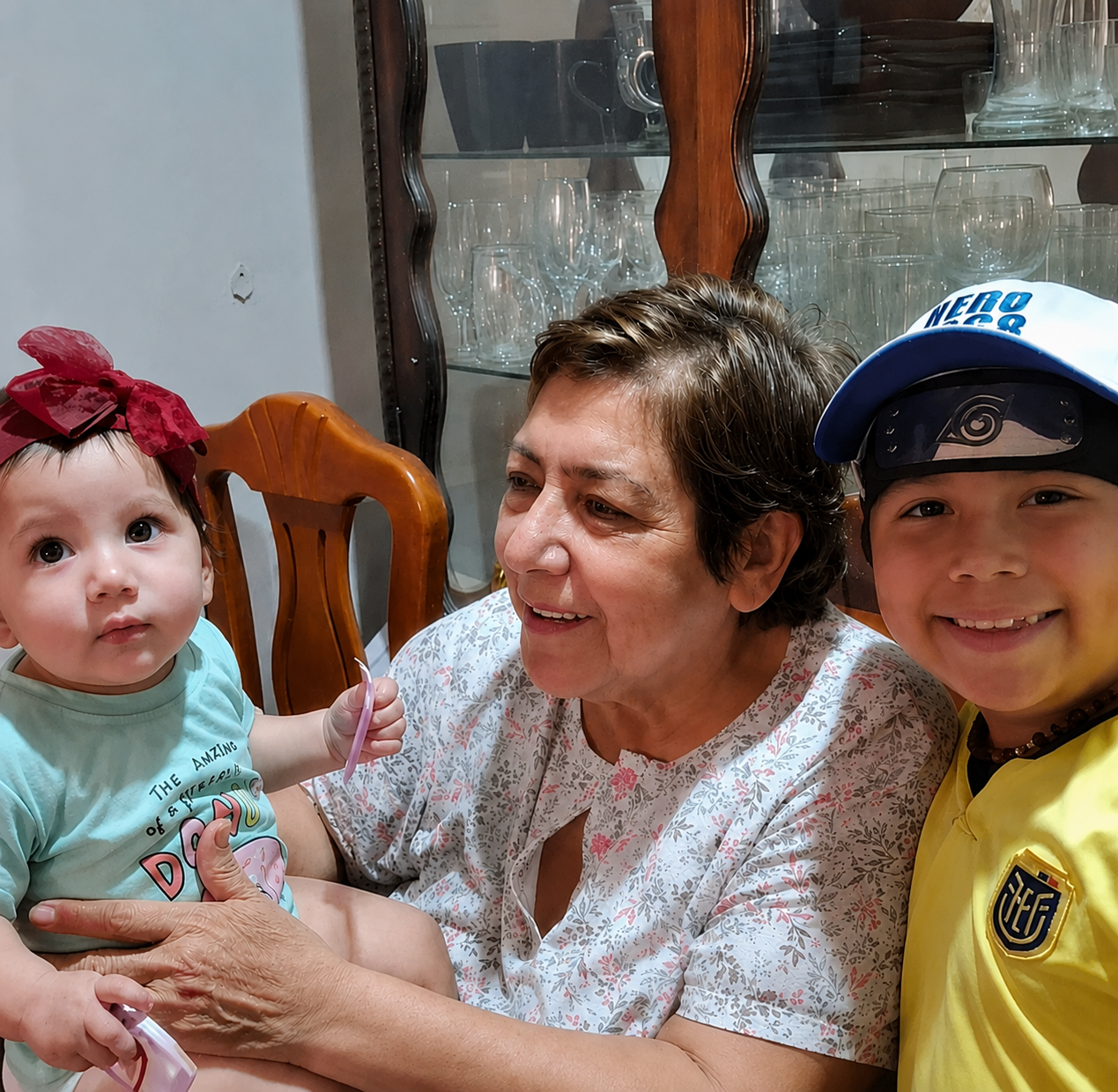 Con sus bisnietos